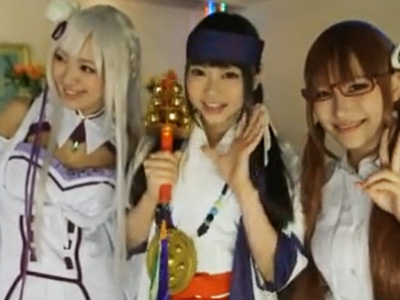 可愛いレイヤー娘たちとパコ放題の中出し乱交レイプ撮影会ｗ